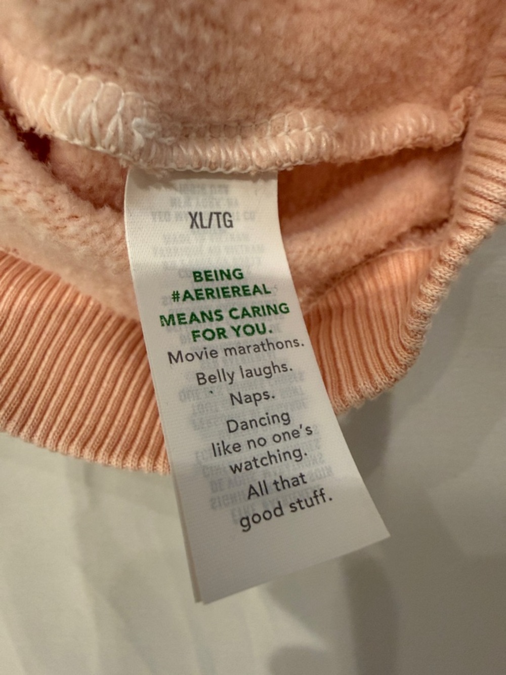 aerie Peach Snap-Button Pullover Sweater—XL - Picture 9 of 11